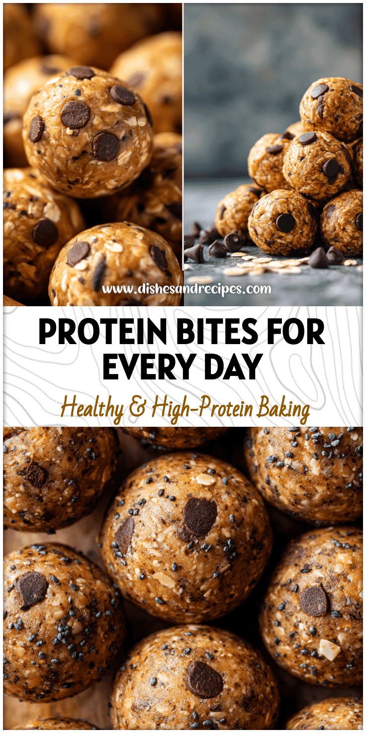 Close-up of Peanut Butter Energy Balls with chocolate chips, flax seeds, and oats, perfect for healthy hiking snacks.